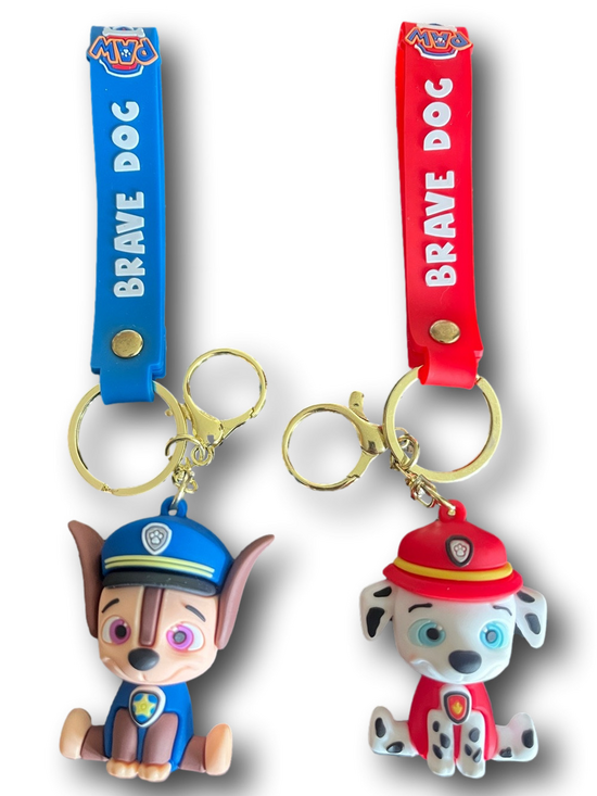 Paw Patrol Accessories - Paw Patrol Keychain - choice one: Chase or Marshall